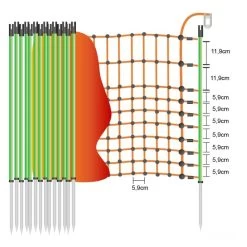 Ernteschutz Elektronetz »Euronetz« Elektrozaun · 50m 1 Spitze, 65cm -Viehbedarf Angebote ernteschutz elektronetz euronetz elektrozaun 50m 1 spitze 65cm3