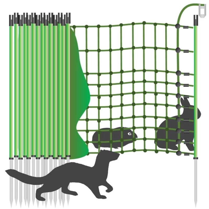 Kleintiergehege »Premium« Kleintiernetz · 12m 1 Spitze, 65cm 1 Kleintiergehege »Premium« Kleintiernetz · 12m 1 Spitze, 65cm