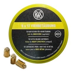 Platzpatronen »Kaliber 9x17« 50x, Für Schussfalle Wühlmaus