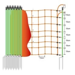 Plus-Minus Wolfsnetz »Euronetz« Elektrozaun · 50m 2 Spitzen, 90cm -Viehbedarf Angebote plus minus euronetz wolfsnetz elektrozaun 50m 2 spitzen 90cm3