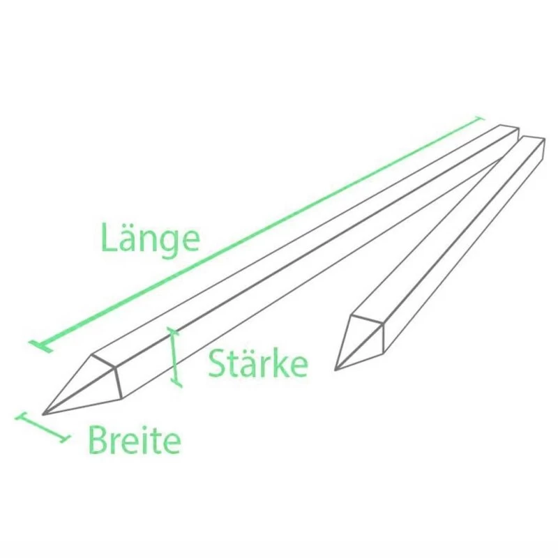 45 X Recycling Pfähle »Vierkant« 2,00m 9x9cm Palette 2 45 X Recycling Pfähle »Vierkant« 2,00m 9x9cm Palette – Bild 2
