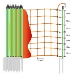 Schafnetz »Euronetz« Mit Wildverbissschutz · 50m 2 Spitzen, 90cm -Viehbedarf Angebote schafnetz euronetz mit wildverbissschutz 50m 2 spitzen 90cm3