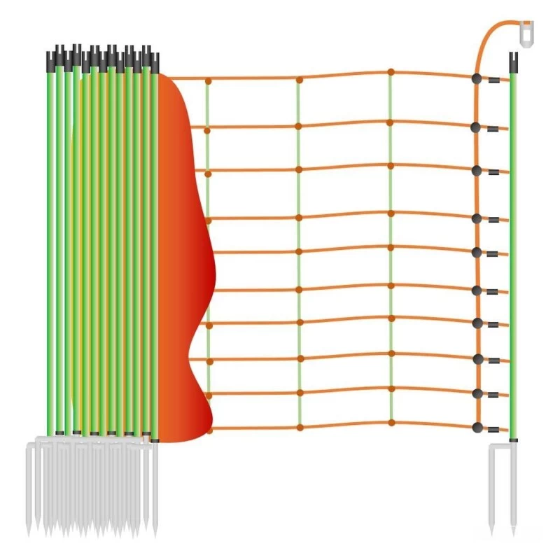 Schafzaun »Euronetz« Elektrozaun · 50m 2 Spitzen, 105cm 2 Schafzaun »Euronetz« Elektrozaun · 50m 2 Spitzen, 105cm – Bild 2