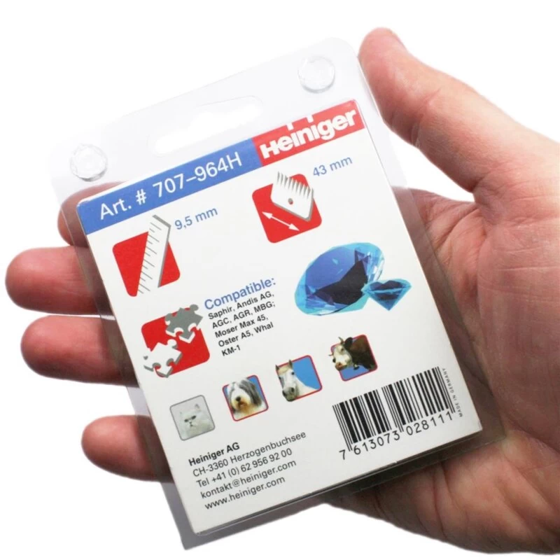 Scherköpfe »Heiniger Saphir 4« 9,5mm 3 Scherköpfe »Heiniger Saphir 4« 9,5mm – Bild 3