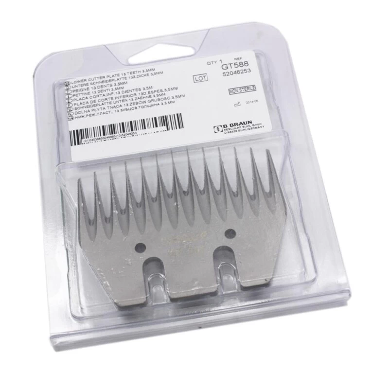 Scherkopf »Aesculap GT 588« Untere Schneidplatte 13 Zähne, 3,5mm 4 Scherkopf »Aesculap GT 588« Untere Schneidplatte 13 Zähne, 3,5mm – Bild 4