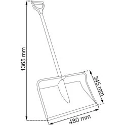 Schneeschieber »Classic« Schneeschaufel · 150x48cm -Viehbedarf Angebote schnee schieber schneeschaufel 150x48cm3