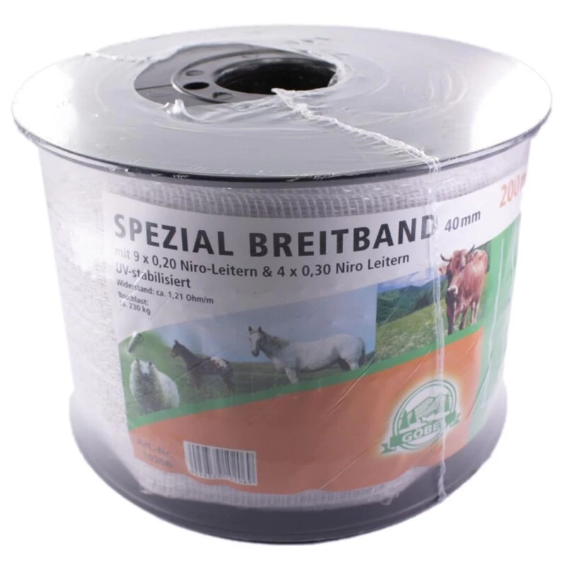 Weidezaun Band »Spezial« Breitband · 40mm, 200m 1 Weidezaun Band »Spezial« Breitband · 40mm, 200m