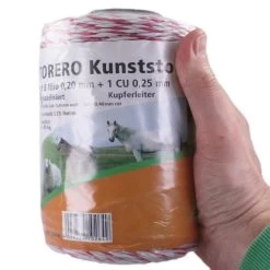 Weidezaunlitze »Torero« Kunststofflitze · 400m, Weiß-rot -Viehbedarf Angebote weidezaunlitze torero kunststofflitze 400m4