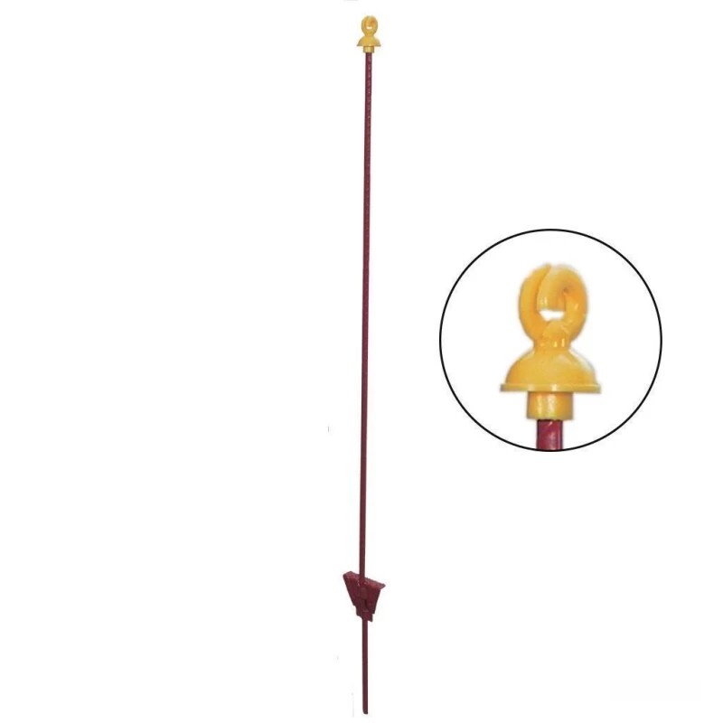 Weidezaunpfähle »Doppelring« 25x, Feder Stahl · Oval 5x10mm, 105cm 1 Weidezaunpfähle »Doppelring« 25x, Feder Stahl · Oval 5x10mm, 105cm