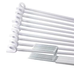 25x Weidezaunpfähle »Ösenpfahl« 110cm Kunststoffphahl 2 Spitzen