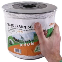 Weidezaunseil »Bison« Elektro Seil · 6mm, 200m, Weiß -Viehbedarf Angebote weidezaunseil bison elektro seil 6mm 200m 14