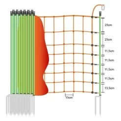 Schafzaun »Euronetz Torero Leitfix« Ziegenzaun · 50m 2 Spitzen, 106cm -Viehbedarf Angebote ziegenzaun euronetz elektrozaun 50m 2 spitzen 106cm3